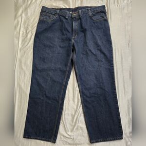 NWT Men’s Carhartt Medium Wash Relaxed Fit Straight Leg Jeans Size 44x30